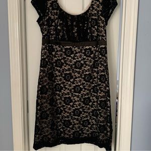 Black Lace Party Dress Sz 20